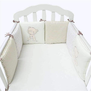 Planet Gates Comfortable Baby Bed Bumper Cartoon Bumpers For Baby Bed Crib Cotton Infant Bumper 6pcs/Set Bedding set