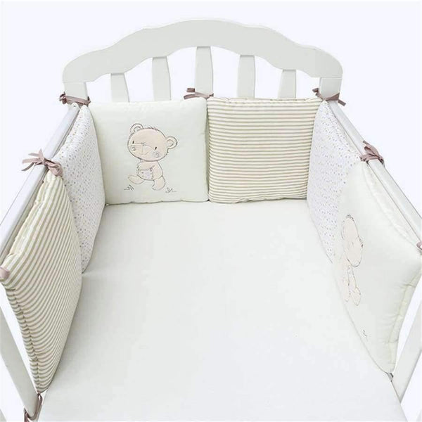 Planet Gates Comfortable Baby Bed Bumper Cartoon Bumpers For Baby Bed Crib Cotton Infant Bumper 6pcs/Set Bedding set