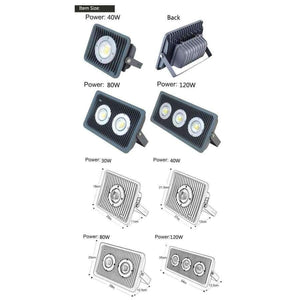Planet Gates Competitive price Die casting Aluminium Cob Led floodlight Outdoor IP65 AC85-265V 40w 50w 80w 100W 120w outdoor led flood light