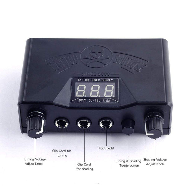 Planet Gates Complete Tattoo Kit Coil Tattoo Machine Set Power Supply Needles Professional Tattoo Machine Kit for Beginner Starter