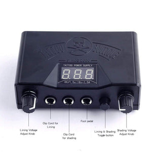 Planet Gates Complete Tattoo Kit Coil Tattoo Machine Set Power Supply Needles Professional Tattoo Machine Kit for Beginner Starter