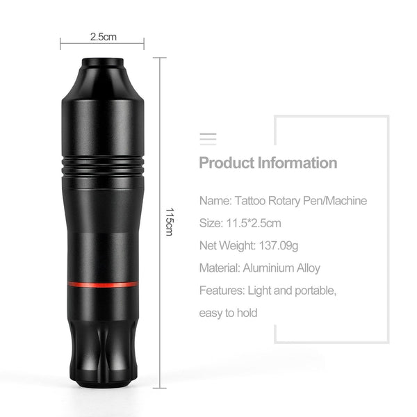 Planet Gates Complete Tattoo Machine Kit Professional Rotary Pen Set Tattoo Cartridge Needles For Permanent Makeup Eyebrow Tattoo Body