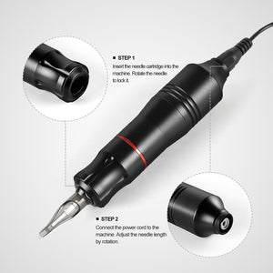Planet Gates Complete Tattoo Machine Kit Professional Rotary Pen Set Tattoo Cartridge Needles For Permanent Makeup Eyebrow Tattoo Body