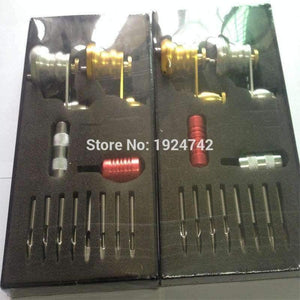 Planet Gates Complete Tattoo Machine Kit Set 2 Coils Guns Needles Tip Power Tatoo Beginner Grips Kits Permanent Makeup PTK-913-C3