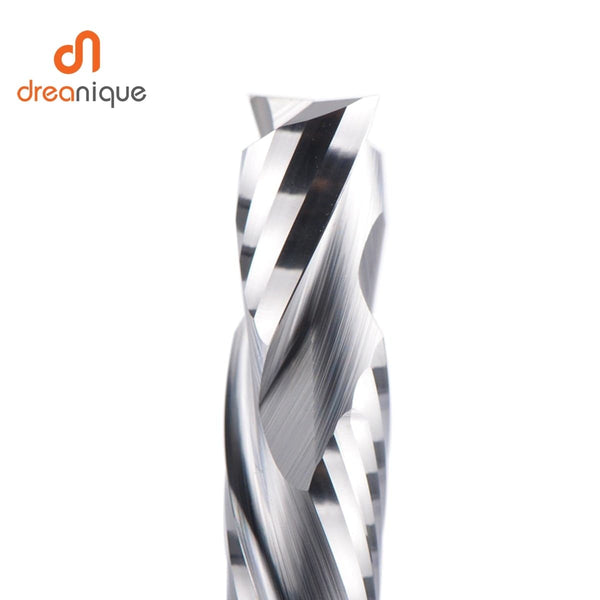 Planet Gates Compression milling cutter woodwork UP &amp; DOWN Cut Two Flutes Spiral Carbide Milling Tool CNC Router Wood End Mill Cutter Bits