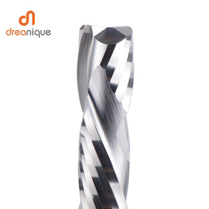 Planet Gates Compression milling cutter woodwork UP &amp; DOWN Cut Two Flutes Spiral Carbide Milling Tool CNC Router Wood End Mill Cutter Bits