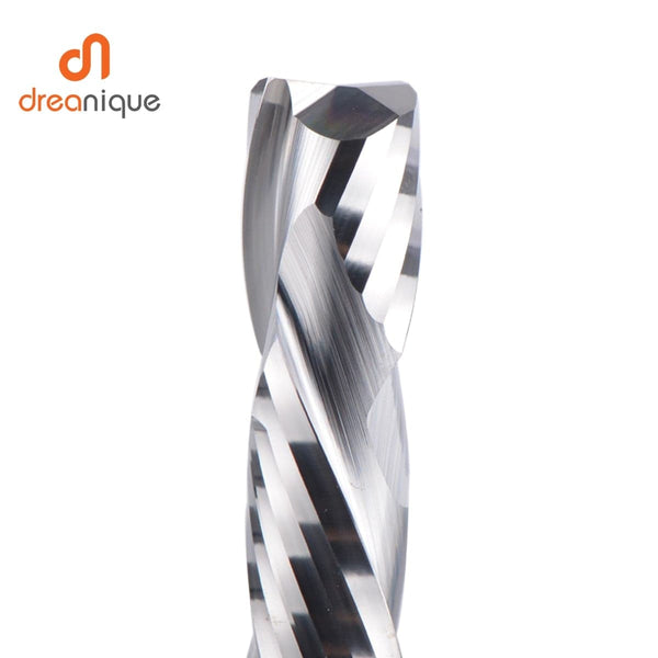 Planet Gates Compression milling cutter woodwork UP &amp; DOWN Cut Two Flutes Spiral Carbide Milling Tool CNC Router Wood End Mill Cutter Bits