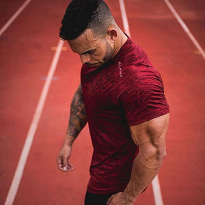 Compression Quick Dry Shirts Mens Gyms Fitness T-shirt Skinny Tee Shirt Tops Male Summer Jogger Workout Crossfit Brand Clothing