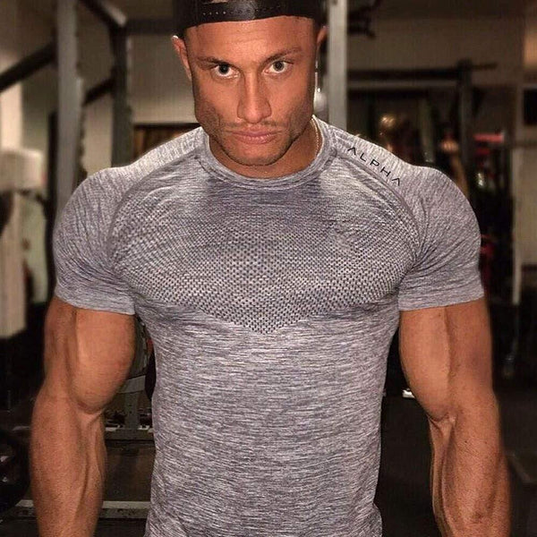 Compression Quick dry Shirts Mens Gyms Fitness T-shirt Superelastic Skinny Tee shirt Tops Summer Jogger Crossfit Brand Clothing