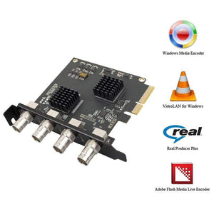 Planet Gates Computer Components 4 Channel PCIE Capture card SDI Video card 1080P 60FPS Capture Card for Game Meeting Live Broadcast Streaming