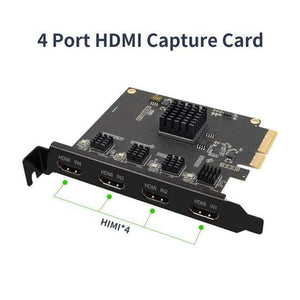 Planet Gates Computer Components China / HDMI  Capture card 4 Channel PCIE Capture card SDI Video card 1080P 60FPS Capture Card for Game Meeting Live Broadcast Streaming