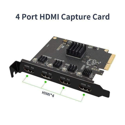 Planet Gates Computer Components China / HDMI  Capture card 4 Channel PCIE Capture card SDI Video card 1080P 60FPS Capture Card for Game Meeting Live Broadcast Streaming