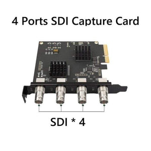 Planet Gates Computer Components China / SDI Capture card 4 Channel PCIE Capture card SDI Video card 1080P 60FPS Capture Card for Game Meeting Live Broadcast Streaming