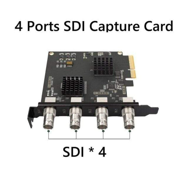 Planet Gates Computer Components China / SDI Capture card 4 Channel PCIE Capture card SDI Video card 1080P 60FPS Capture Card for Game Meeting Live Broadcast Streaming