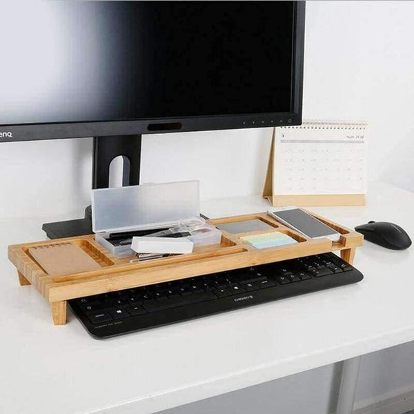Planet Gates Computer Keyboard Stationery Holder Wooden Creative Office School Supplies Desk Accessories Organizer Stationery Holder