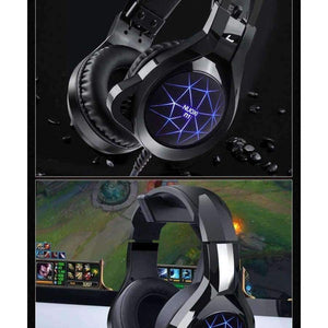 Planet Gates Computer Stereo Gaming Headphones Best Casque Deep Bass Game Earphone Headset with Mic LED Light for PC Gamer