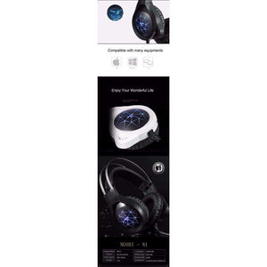 Planet Gates Computer Stereo Gaming Headphones Best Casque Deep Bass Game Earphone Headset with Mic LED Light for PC Gamer