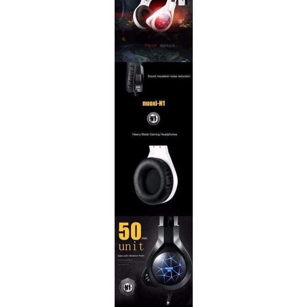 Planet Gates Computer Stereo Gaming Headphones Best Casque Deep Bass Game Earphone Headset with Mic LED Light for PC Gamer