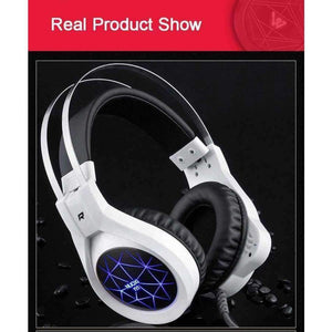 Planet Gates Computer Stereo Gaming Headphones Best Casque Deep Bass Game Earphone Headset with Mic LED Light for PC Gamer