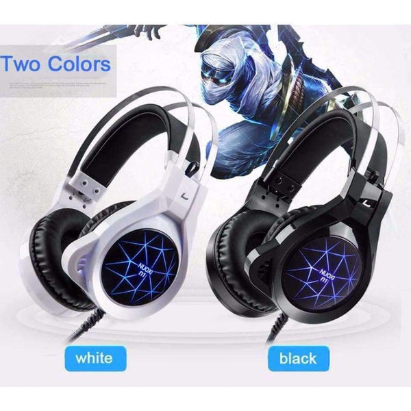 Planet Gates Computer Stereo Gaming Headphones Best Casque Deep Bass Game Earphone Headset with Mic LED Light for PC Gamer