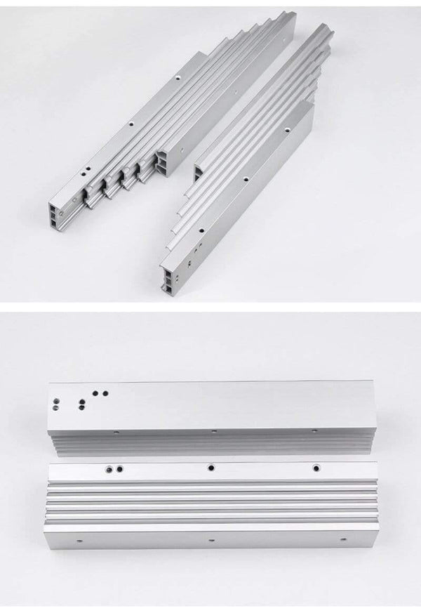 Concealed Folding Table Guide Rail Hinge, Aluminum Telescopic Cabinet Table Slide,  Flat Push Folding Furniture Hardware
