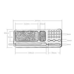 Planet Gates Concrete Stationery Set Cement Desk Set School Supplies Desk Accessories Office Desk Organizer Stationery Set