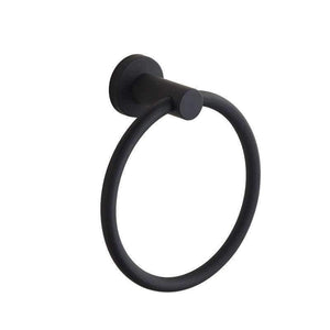 Planet Gates Contemporary Brushed Black Towel Holder Towel Ring 304 Stainless Steel Towel Bar Mounting Bathroom Products Gu60