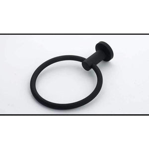Planet Gates Contemporary Brushed Black Towel Holder Towel Ring 304 Stainless Steel Towel Bar Mounting Bathroom Products Gu60