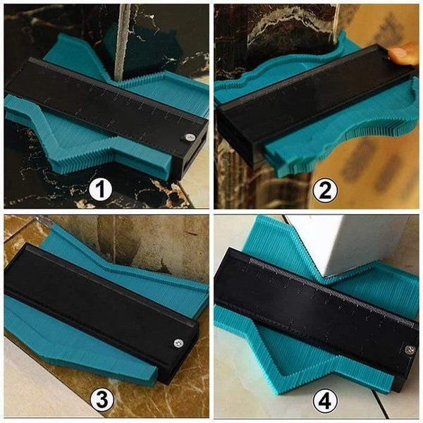Planet Gates Contour Duplication Gauge Carpenter Tool Measuring Radiant Ruler Contour Meter Marking Tile Cuts Tiling Laminate Tools