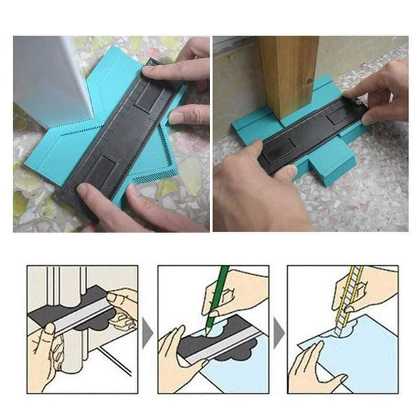 Contour Gauge Angle Meter Ruler Measurment Contour Duplication Gauge Carpenter Tool Templates For Wood Contour Shape Measuring
