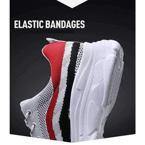 Planet Gates Cool Men Sport Shoes Breathable Hombre Tennis Footwear Zapato Mesh Knitted Lace Up Men Sneaker Shoes