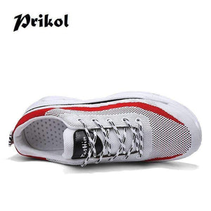 Planet Gates Cool Men Sport Shoes Breathable Hombre Tennis Footwear Zapato Mesh Knitted Lace Up Men Sneaker Shoes