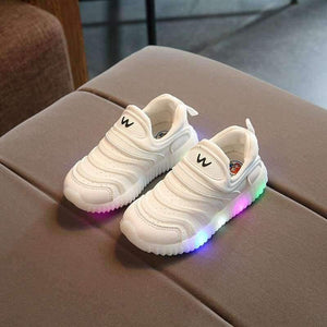 Planet Gates Cool soft cute baby toddlers slip on Spring/autumn Lovely LED lighting baby first walkers sneakers glitter girls boys shoes