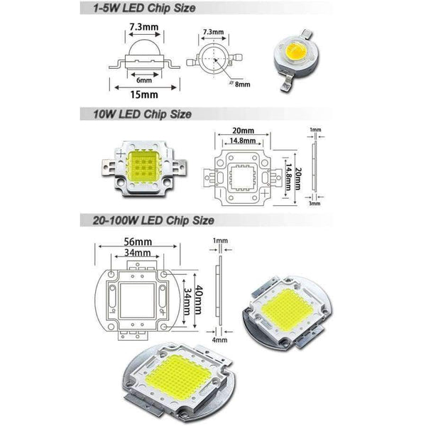 Planet Gates Cool White 10000K / 100W / 10 Pieces High Power LED Matrix 1W 3W 5W 10W 20W 30W 50W 100W Warm Pure Cold Natue White Light Bulb Lamp SMD COB 3000K 6000K 10000K Indoor