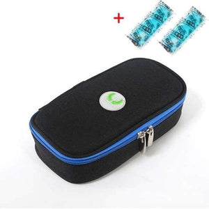 Planet Gates Cooler bag Black Portable Diabetic Insulin Ice Pack Cooler Bags Protector Case Injector Functional Bags Bolsa Termica Degree Centigrade Display