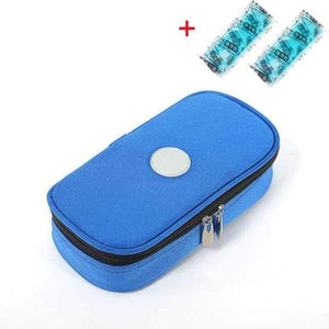 Planet Gates Cooler bag Blue Portable Diabetic Insulin Ice Pack Cooler Bags Protector Case Injector Functional Bags Bolsa Termica Degree Centigrade Display