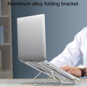 Planet Gates Cooling Rack Folding Adjustable Angle Aluminum Alloy Desktop Portable Holder Office Universal Non Slip Laptop Stand