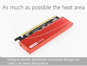 Planet Gates CoolSwift PCIE3.0 NVME Adapter x16 PCI-E Full Speed M.2 2280 aluminum sheet Thermal conductivity silicon wafer cooling