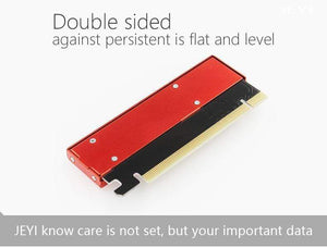 Planet Gates CoolSwift PCIE3.0 NVME Adapter x16 PCI-E Full Speed M.2 2280 aluminum sheet Thermal conductivity silicon wafer cooling