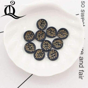 Planet Gates Copper 10 color mix British style black 100pcs picture Print 4 Holes Wooden Buttons 15mm Sewing Scrapbooking Crafts,tq BUTTONS 12