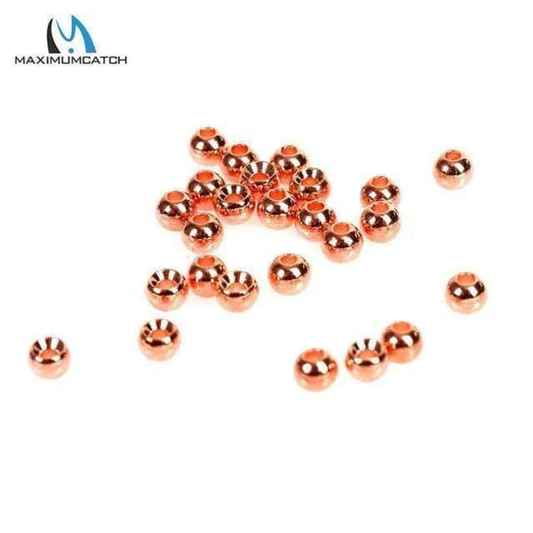 Planet Gates Copper / 2.0mm 25pcs/lot 2.0-3.8mm Fly Tying Tungsten Beads Round Nymph Head Ball Fly Tying Material 18 Different Colors