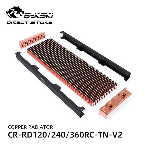 Planet Gates Copper Radiator 30MM Thickness 120/240/360mm 14 Waterway Thin Cooler Watercoler Heatsink CR-RD120/240/360RC-TN-V2