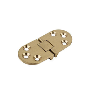 Copper Semi-circular Folding Hinge Thickening Countertop Hinge 180 Degree Flap Hinge Round Table Hinge