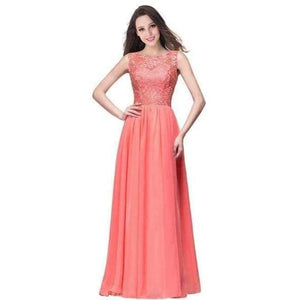Planet Gates coral / 6 Dark Navy Chiffon Bridesmaid Dresses Long 2017 Sleeveless Wedding Party Dresses Royal Blue Formal Dresses Under $50