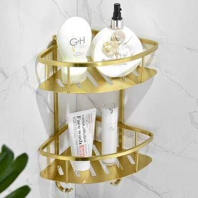 Planet Gates corner shelves Bathroom Accessories Set 304 Stainless Steel Toilet Paper Holder Toilet Brush Holder Wall Mounted Brushed Bathroom Hardware