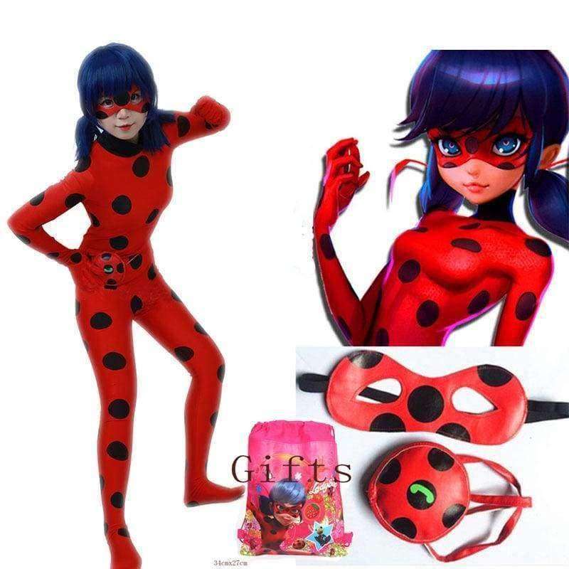 Planet Gates costume / S Ladybug Kids Costumes Girls Women Children Girl Miraculous Ladybug Girl Halloween Fancy Dress With Glasses And Bags