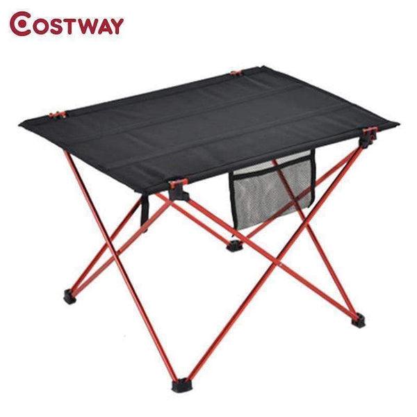 Planet Gates COSTWAY Outdoor Ultra-light Aluminum Alloy Portable Folding Table Picnic Table Tea Table Camping Barbecue Square Table OT0100