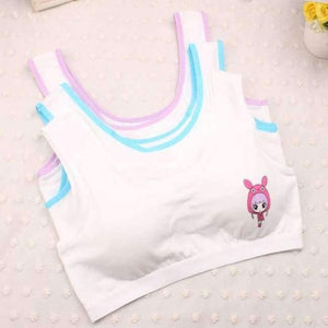 Planet Gates Cotton Cartoon Bra For Young Girls Kids Teenage Underwear Wireless Small Training Puberty Bras Undergarment Clothes