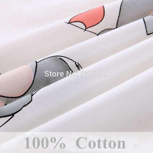 Planet Gates Cotton Cartoon Soft Baby Bedding Sets Gray Elephant  Baby Crib bumper Include Pillow/ Bumpers/ Sheet/Quilt Cover Baby Bumpers