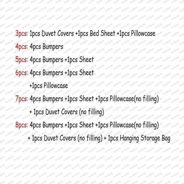 Planet Gates Cotton Cartoon Soft Baby Bedding Sets Gray Elephant  Baby Crib bumper Include Pillow/ Bumpers/ Sheet/Quilt Cover Baby Bumpers